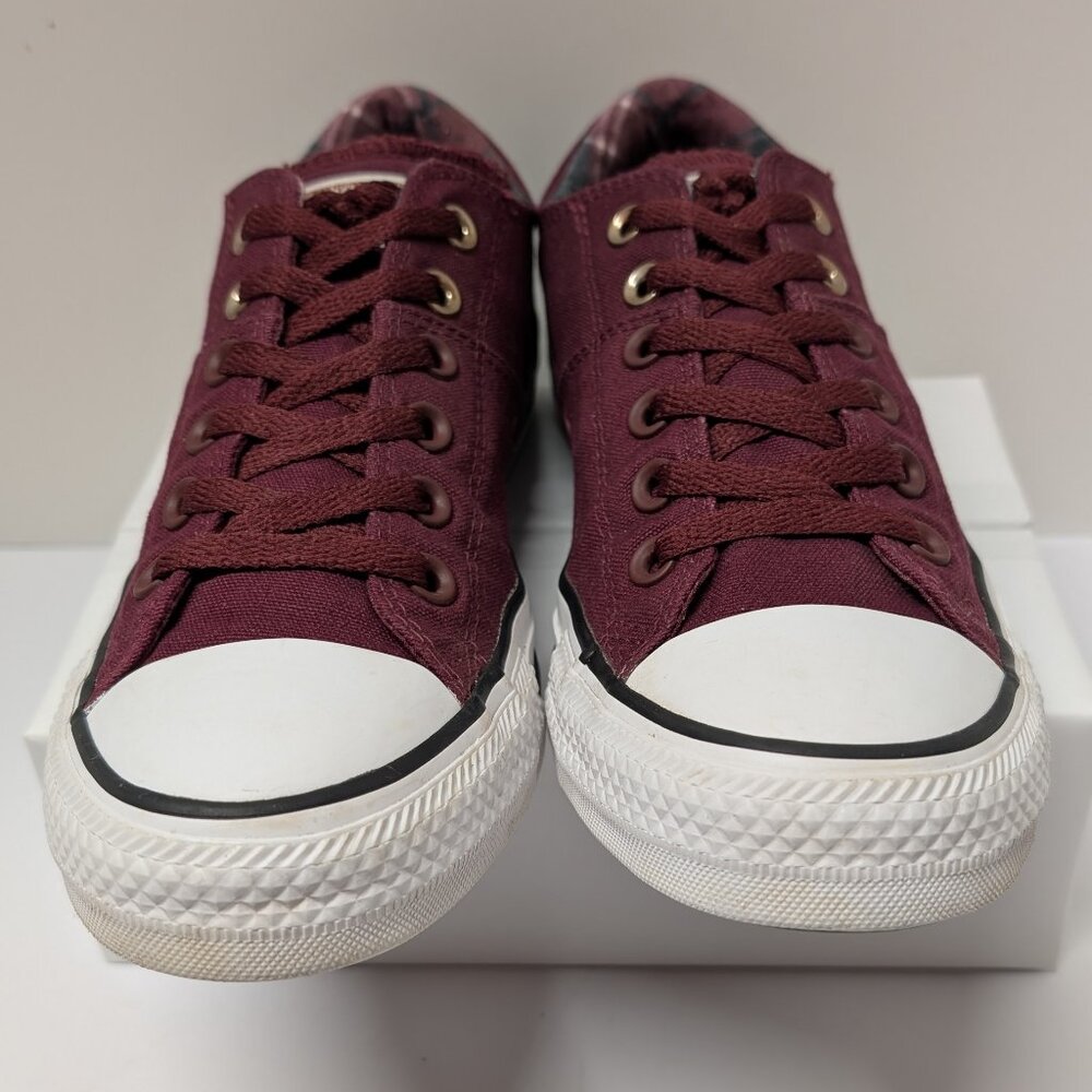 Converse 561739F Women's Madison Ox Low Top Sneaker in Dark Burgundy - Picture 12 of 16